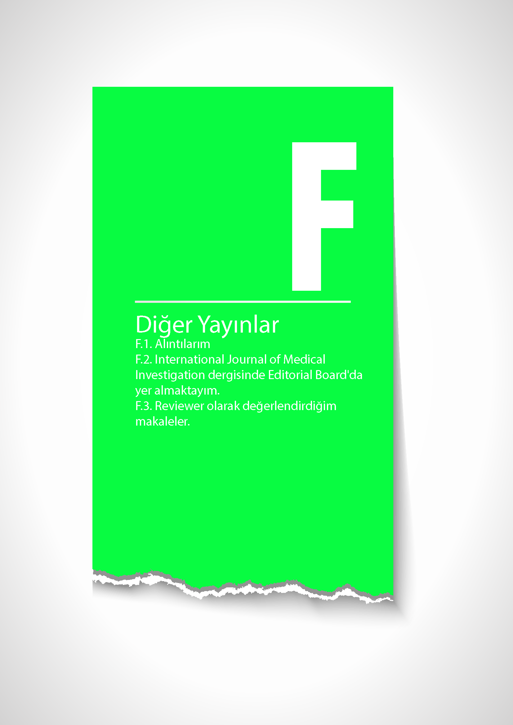 Tez-Mer Yrd. Doç / Doç / Profesörlük Dosyası Hazırlama